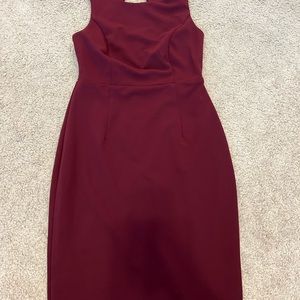 Lulus Mini Dress Dark Red